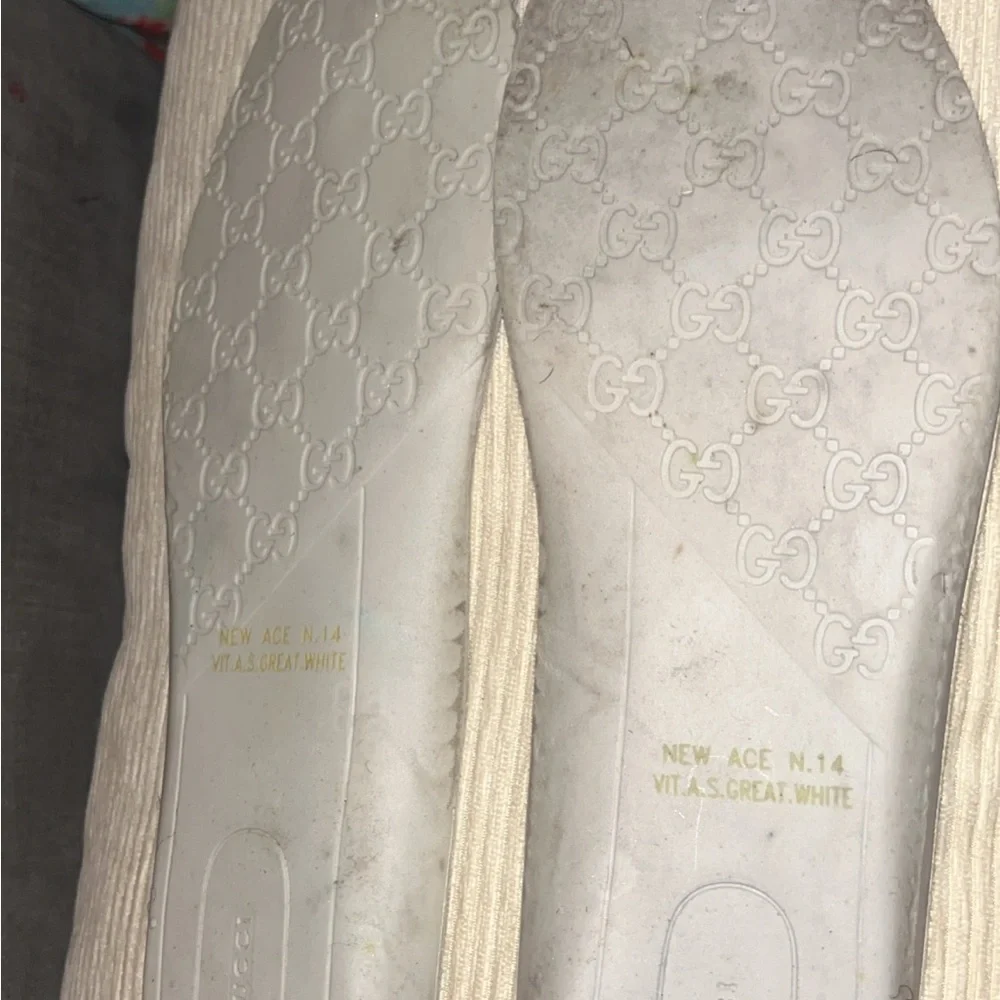 Gucci Embossed White Sole Sneakers - Picture 2 of 15